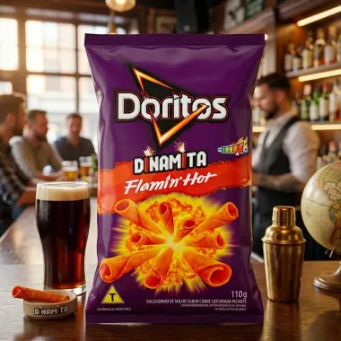 Doritos Dinamita Flamin Hot Sabor Carne Defumada Picante 110g