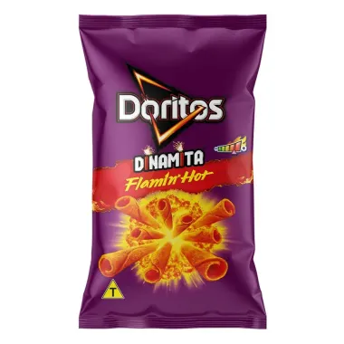 Doritos Dinamita Flamin Hot Sabor Carne Defumada Picante 110g
