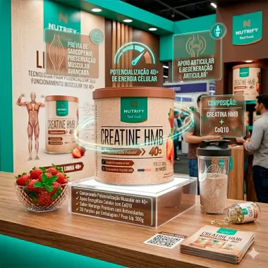 Creatine HBM 40+ Nutrify Sabor Morango 300g