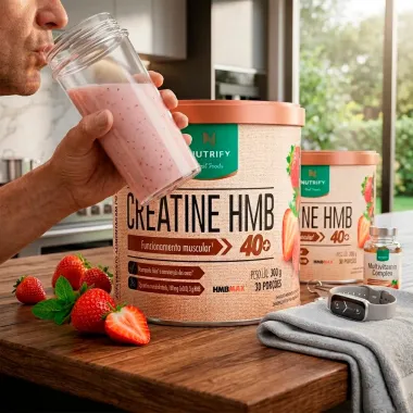Creatine HBM 40+ Nutrify Sabor Morango 300g
