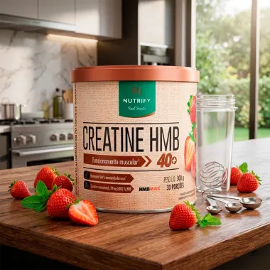 Creatine HBM 40+ Nutrify Sabor Morango 300g