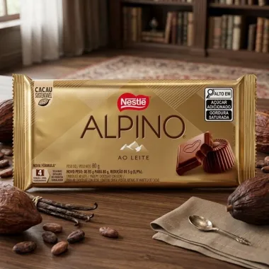 Chocolate Nestl&eacute; Alpino ao Leite com 80g