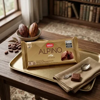 Chocolate Nestl&eacute; Alpino ao Leite com 80g