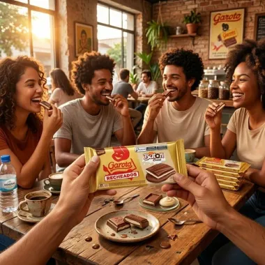 Chocolate Garoto Recheados Baton Creme 90g