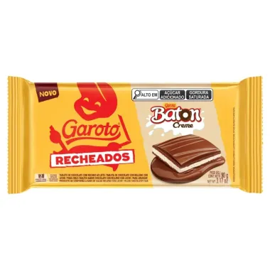 Chocolate Garoto Recheados Baton Creme 90g
