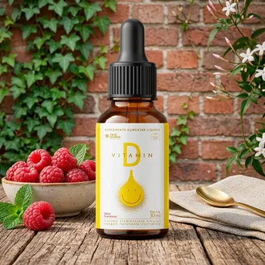 Vitamin D True Sabor Framboesa 30ml