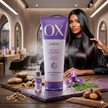 Condicionador OX Lisos Cabelos com Frizz e Indisciplinados 400ml