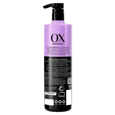 Condicionador OX Glic&oacute;lico 5% Glicolic Complex Cabelos Porosos e Sem Brilho 500ml
