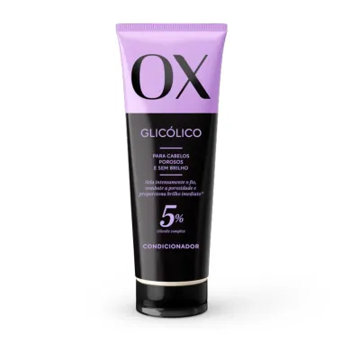 Shampoo OX Glic&oacute;lico 4% Glicolic Complex Cabelos Porosos e Sem Brilho 200ml e Condicionador 170ml
