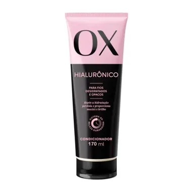 Shampoo OX Hialur&ocirc;nico Fios Desidratados e Opacos 200ml e Condicionador 170ml