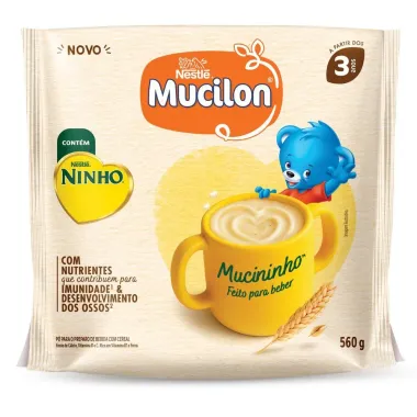 Cereal Infantil Mucininho a Partir dos 3 Anos Sach&ecirc; 560g