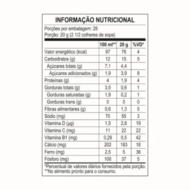 Cereal Infantil Mucininho a Partir dos 3 Anos Sach&ecirc; 560g