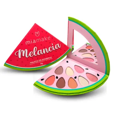 Paleta de Sombras Miamake Melancia 8 Cores Mattes e Cintilantes 8g