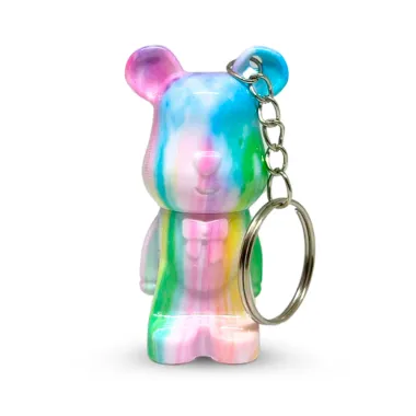Gloss Labial MiaMake Urso Tie Dye Bear Chaveiro 1,5g
