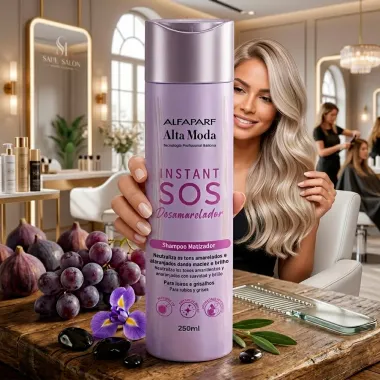 Shampoo Matizador Alta Moda Instant SOS Desamarelador 250ml