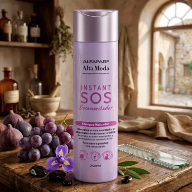 Shampoo Matizador Alta Moda Instant SOS Desamarelador 250ml