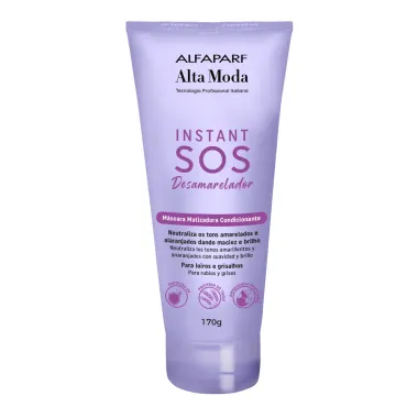 M&aacute;scara Matizadora Condicionante Alta Moda Instant Sos Desamarelador 170g