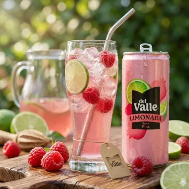 Suco Del Valle Limonada Sabor Pink Lata 290ml