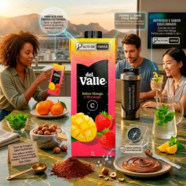 Suco Del Valle Sabor Manga e Morango 1 Litro