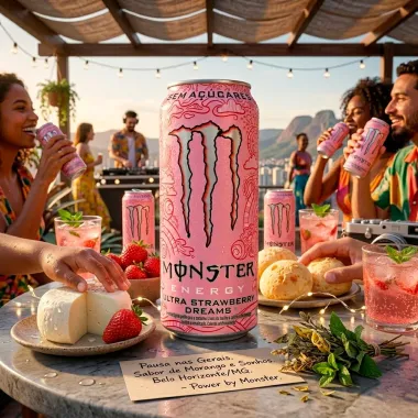 Energetico Monster Energy Ultra Strawberry Dreams Sem A&ccedil;&uacute;cares 473ml