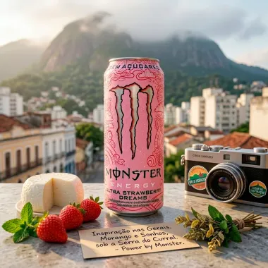 Energetico Monster Energy Ultra Strawberry Dreams Sem A&ccedil;&uacute;cares 473ml