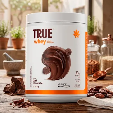 True Whey Isolado e Hidroalisado Sabor Dark Chocolate com 23g de Prote&iacute;na 418g