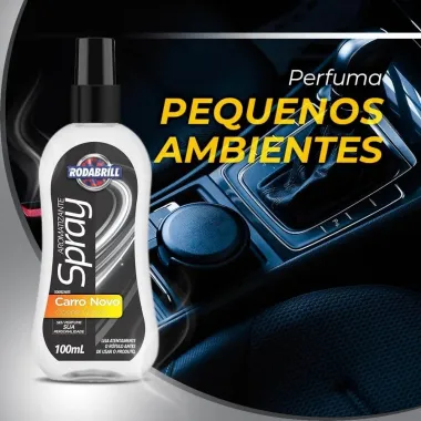Aromatizante para Carros Rodabrill Spray Carro Novo 100ml