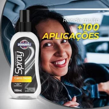 Aromatizante para Carros Rodabrill Spray Carro Novo 100ml