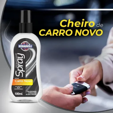 Aromatizante para Carros Rodabrill Spray Carro Novo 100ml