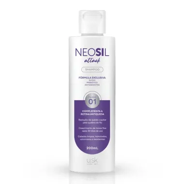 Shampoo Antiqueda Neosil Attack U.SK Passo 01 200ml