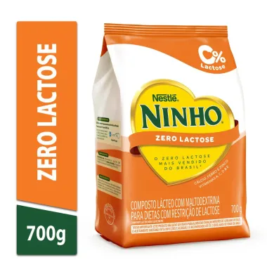 Leite em P&oacute; NINHO Zero Lactose Sach&ecirc; 700g