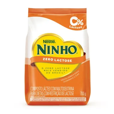 Leite em P&oacute; NINHO Zero Lactose Sach&ecirc; 700g