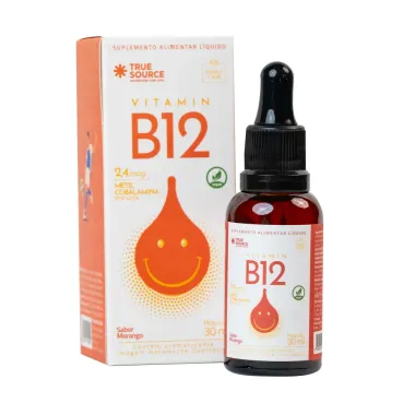 Vitamin B12 True Sabor Morango Gotas 30ml