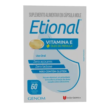 Etional Vitamina E e &Oacute;leo de Pr&iacute;mula com 60 C&aacute;psulas Moles
