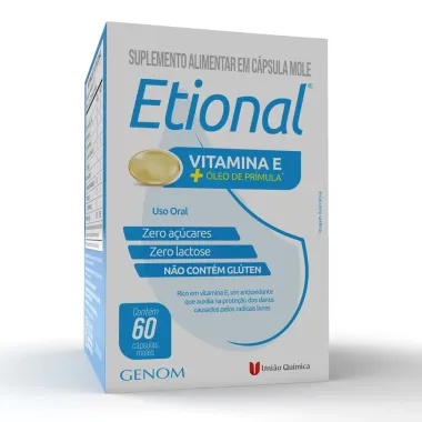 Etional Vitamina E e &Oacute;leo de Pr&iacute;mula com 60 C&aacute;psulas Moles