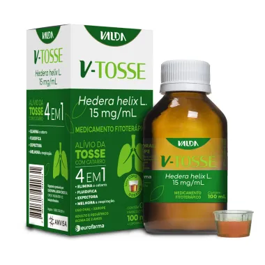 V-Tosse Hedera Helix L. 15mg/ml Valda 4 em 1 Xarope com 100ml