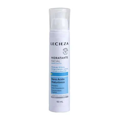 Lecieza Hidratante Facial Nano &Aacute;cido Hialur&ocirc;nico Todos os Tipos de Pele 50ml