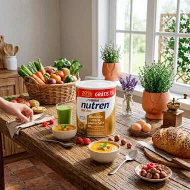 Nutren Senior Sem Sabor Ganhe 20% de Desconto Lata 370g