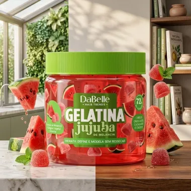 Gelatina Capilar DaBelle Jujuba de Melancia 500g