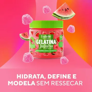 Gelatina Capilar DaBelle Jujuba de Melancia 500g