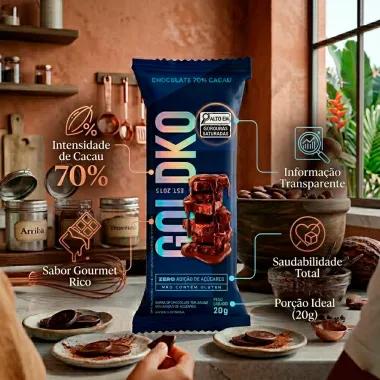 Chocolate GolDko 70% Cacau 20g