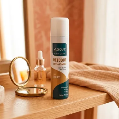 Retoque Instant&acirc;neo de Raiz Above Hair Care Cor Louro Spray 75ml