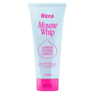 Sabonete Facial Ricca Mousse Whip Limpeza Extrema e Gentil 120g
