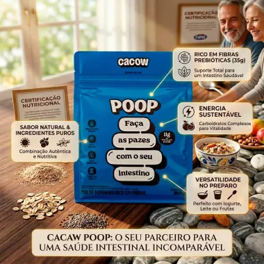 Mix de Farinhas Rico em Fibras POOP Cacow 350g