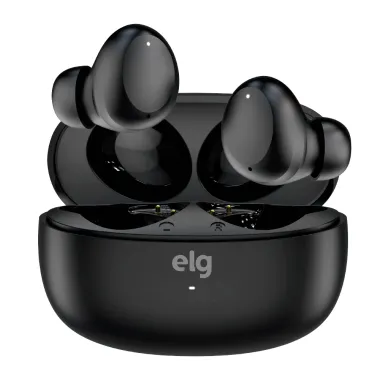 Fone de Ouvido ELG TWS Aura Go Preto True Wireless Stereo Bluetooth V5.4