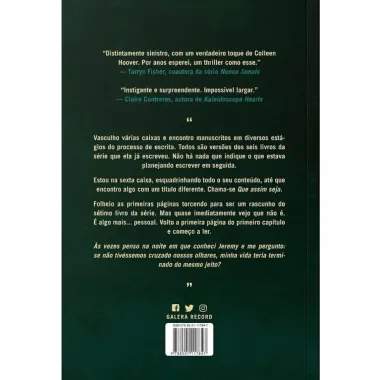 Livro Verity Colleen Hoover