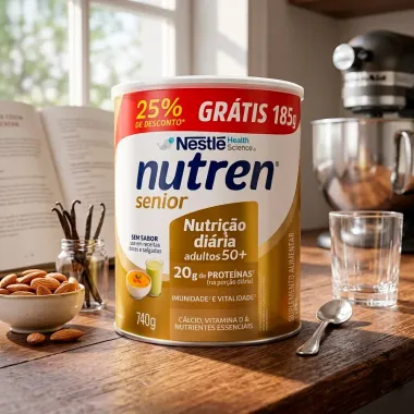 Nutren Senior Sem Sabor Ganhe 25% de Desconto 740g