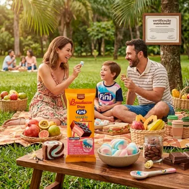 Bolinho Bauducco Duo Fini Tor&ccedil;&atilde;o Recheado Sabor Marshmallow com Cobertura de Chocolate 30g