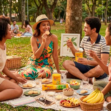 Biscoito Bauducco Fini Bananas Recheado Sabor Banana Casquinha Cristalizada 73g