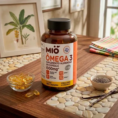 &Ocirc;mega 3 1000mg Mi&oacute; 180 C&aacute;psulas